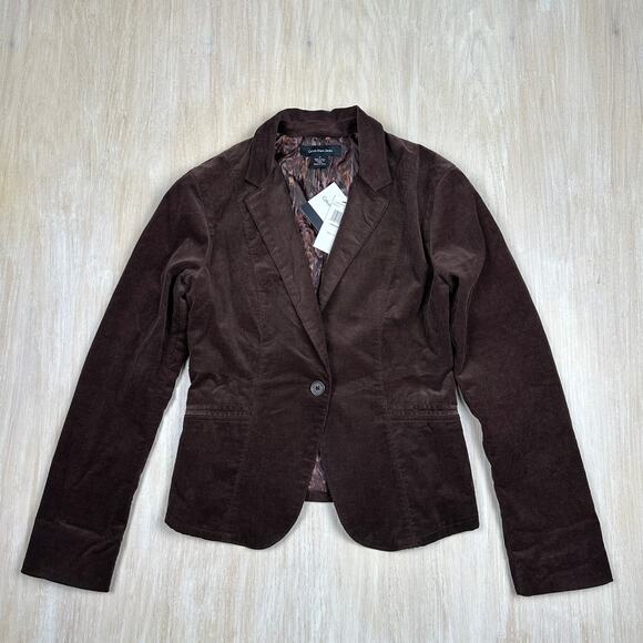 NWT Calvin Klein Brown Corduroy Single Button Casual Western Minimalist Blazer M - Picture 2 of 16